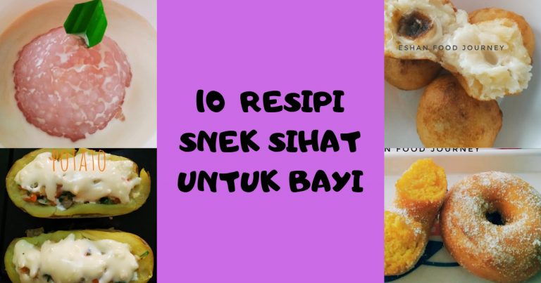Hanya Guna Bahan Di Dapur, No Salt No Sugar! 10 Resipi Snek Sihat Untuk Bayi