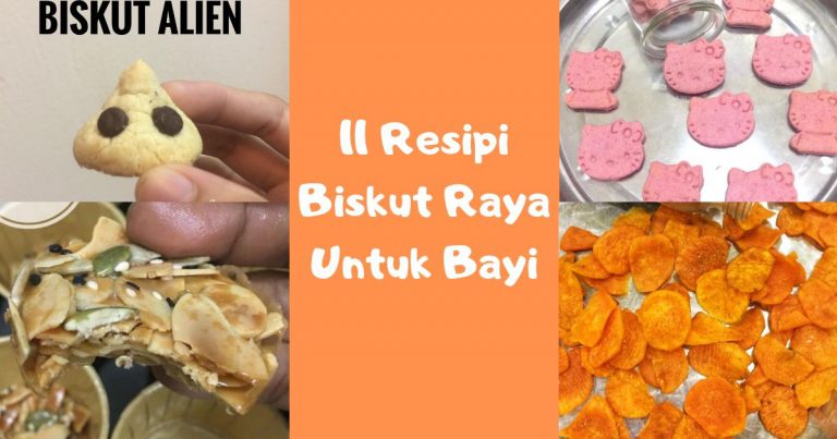 Tiada Bahan Pewarna & Gula! 11 Resipi Biskut Raya Untuk Bayi Yang Sedap Dan Mudah