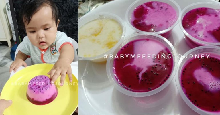 Jeli Buah Naga Dan Mangga Campur Susu. Tinggi Vitamin C, Confirm Anak Suka!