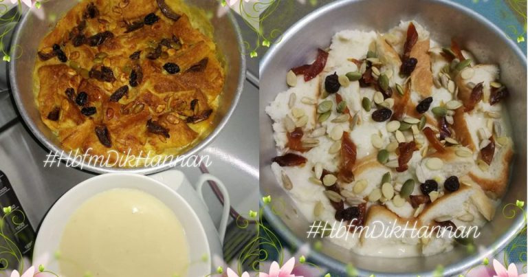 Puding Roti Berkuah Kastard Versi Baby. Tak Manis & Mesti Anak Suka