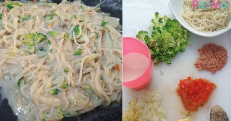 Anak Pun Bosan Makan Nasi Hari-Hari, Sesekali Pikat Selera Anak Dengan Creamy Baby Noodle Ikan Bilis & Cheese, Sedap!