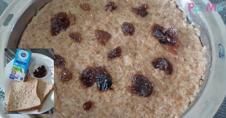 Puding Roti Versi Bayi Paling Ekspress, Blend Je Semua Dah Siap!