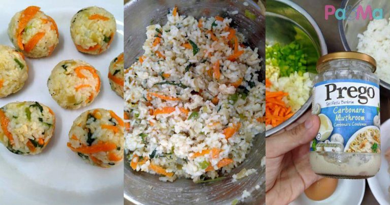 Kepal-Kepal Jadikan Bebola Nasi Carbonara, Anak Tolak Nasi Boleh Makan Bertambah, Awesome!