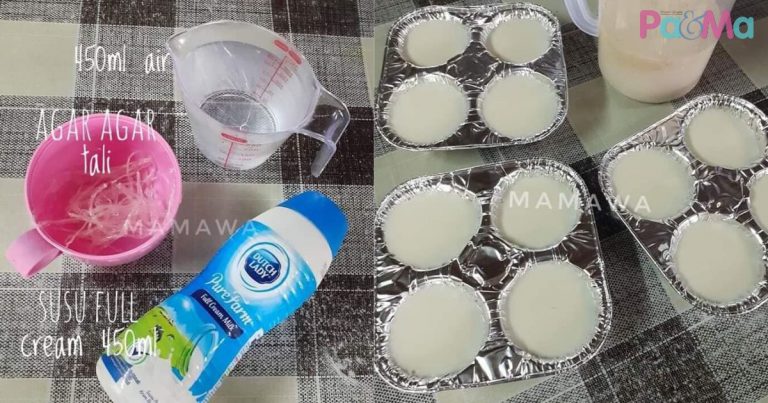 Sedapnya Makan Sejuk-Sejuk, Sediakan Dadih Guna 3 Bahan Je Untuk Anak, Mudah!
