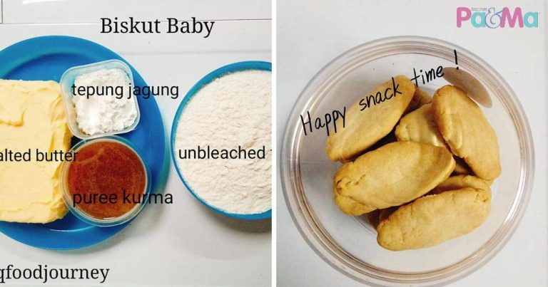 Snek Ringkas Dengan Biskut Bayi Cair Di Mulut, Kudapan Anak Minum Petang!