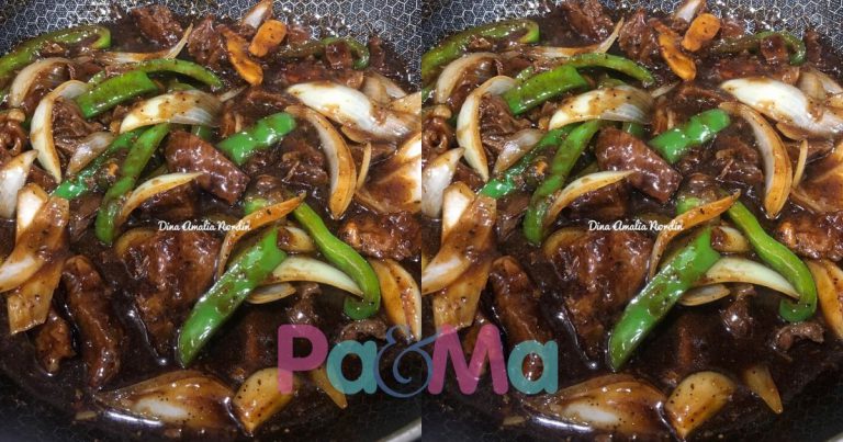 Resipi Daging Black Pepper Paling Mudah. Bangkit Selera Waktu Bersahur Nanti!