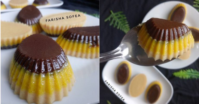 Buat Puding 3 Bahan, Paling Senang! Rasa Sedap, Jadi Rebutan Anak-Anak!