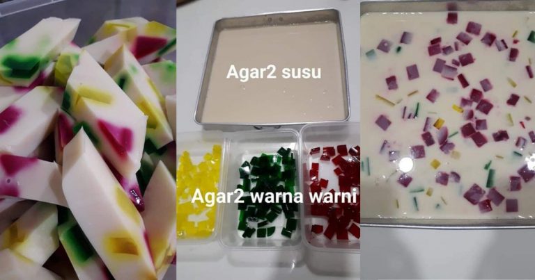 Agar-Agar Permata Guna 5 Bahan. Modal Tak Sampai RM10 Dapat Satu Loyang 