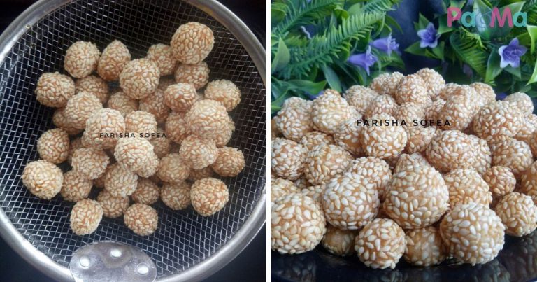 Comelnya Kuih Buah Rotan Ni, Rasa Lemak-Lemak Manis, Sedap!