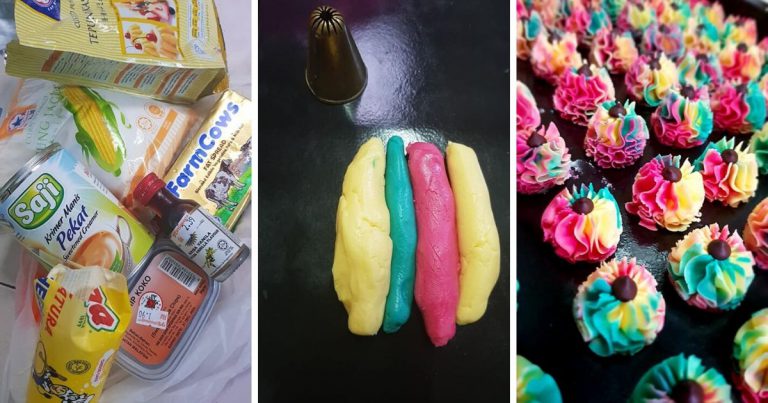 Tak Payah Pakai Mixer, Kacau Dengan Senduk Pun Jadi, Comelnya Samperit Cheese Unicorn Ni!