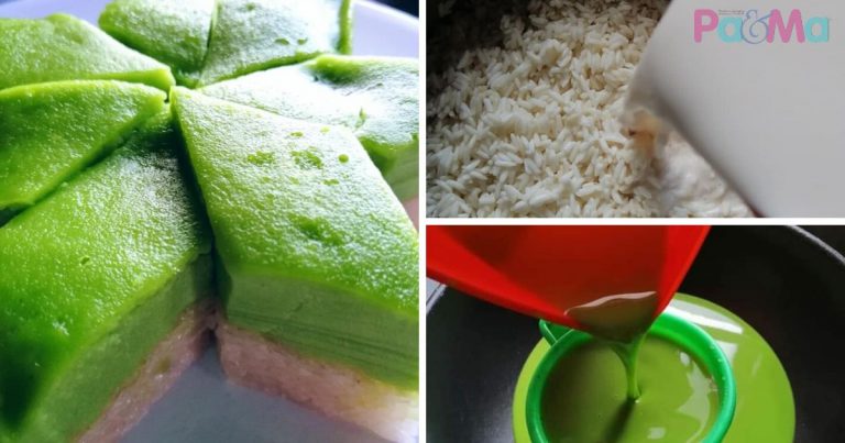 Step By Step Buat Kuih Seri Muka Cara Orang Lama, Lemak & Lembut, Gerenti Jadi!