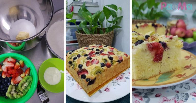 Tak Boleh Beli Kek Untuk Hari Jadi Anak, Buatkan Pastry Fruit Cake Ni, Mudah Je!
