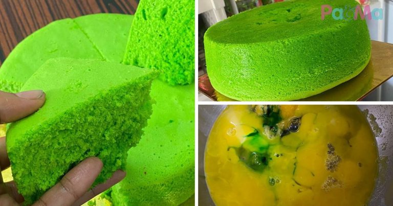 Kek Pandan Moist Gebu Ni Paling Mudah, Wangi & Sedap, Gerenti Jadi!
