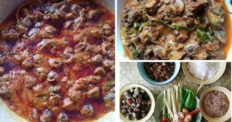 Resipi Rendang Kerang Sedap, Makan Time Raya. Cicah Dengan Ketupat, Memang Padu!