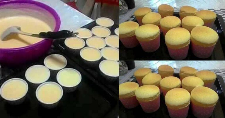 Kek Hokkaido Versi Gebu Gebas. Tak Menyesal Buat, Inti Kastardnya Sangat Sedap!