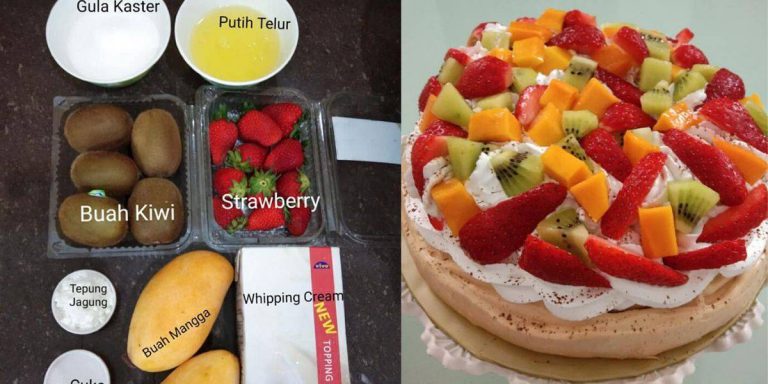 Pavlova Crunchy Diluar, Lembut Bak Marshmallow Di Dalam. Resipi Paling Mudah Disediakan