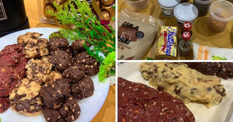 Buat 3 Jenis Cookies Ala Famous Amos. Guna Bancuhan Sama Je, Jimat Masa & Mudah Biskut Pun Sedap!