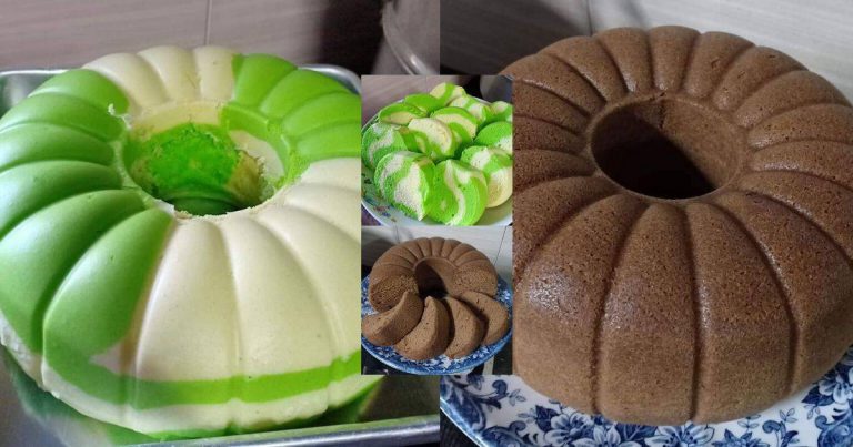 Apam Susu Pandan & Coklat Gebu. Guna Sukatan Cawan & Kukus 30 Minit!  