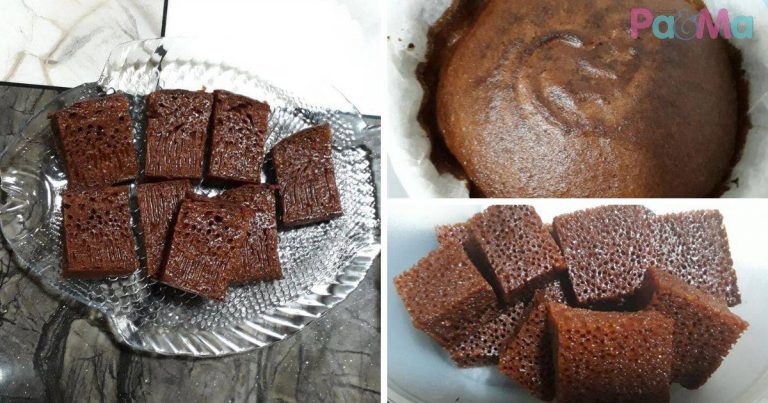 Kek Sarang Semut Guna Air Fryer, Terlajak Mudah & Sedap!