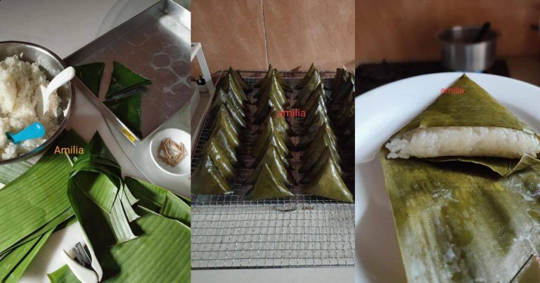 Ketupat Daun Pisang Sedap & Lembut. Boleh Buat Bila-Bila Masa Kalau Nak Makan