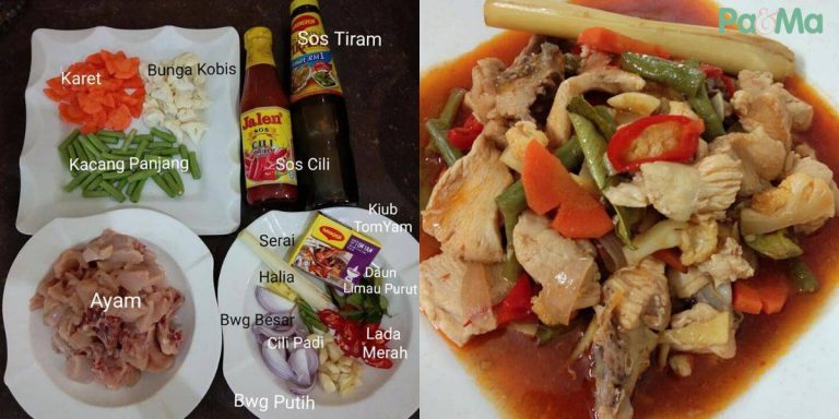 Paprik Ayam Simple, Makan Dengan Nasi Panas-Panas. Tak Perlu Lauk Lain Dah!