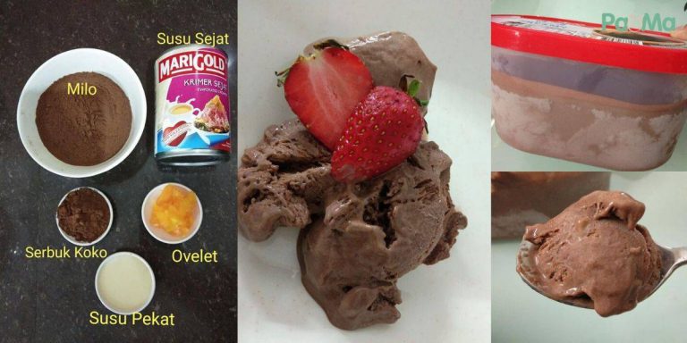 Buat Sendiri Ice Cream Homemade, Hanya 3 Langkah Mudah Dah Siap. Sedap & Terjamin Bersih