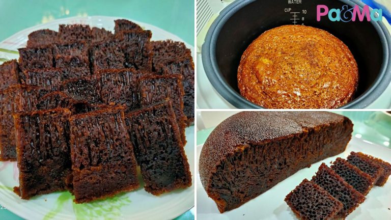 Mudahnya Masak Kek Sarang Semut Guna Periuk Nasi, Blender Dan Tekan Button Sahaja, Awesome!