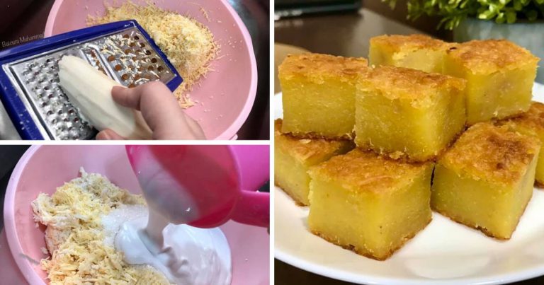 Resipi Bingka Ubi, Lemak & Berkrim. Kalau Buat, Enjoy Makan Satu Family!