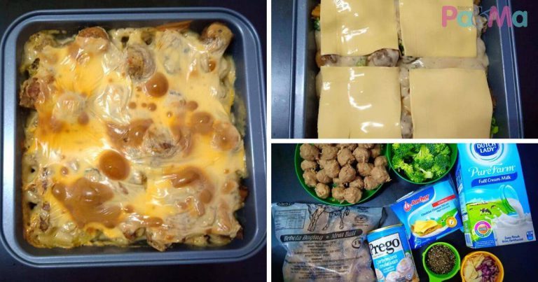 Baked Carbonara Cheese Meatball, Paling Senang Nak Buat, Sedap!