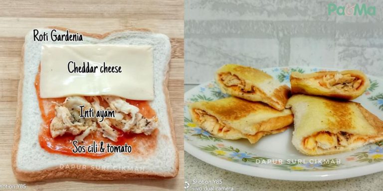Roti Ala Chicken Wrap Resipi Mudah Untuk Bento Anak, Anak Puji Sedap!