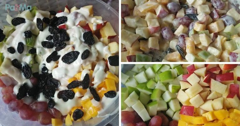 Resipi Mudah Salad Aneka Buah, Sedap & Berkrim. Snek Sihat Untuk Anak, Confirm Sedap!