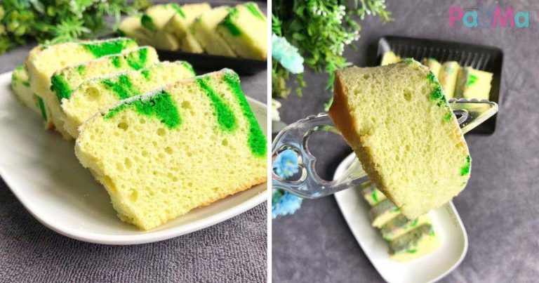 Kek Pandan Gebu Dengan Santan, Ringkas Tapi Sedap!