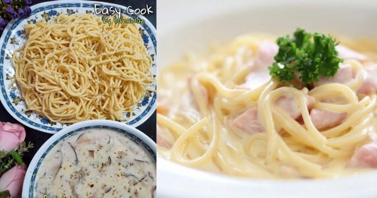 Homemade Sos Carbonara, Versi Simple & Jimat Kos. Rasanya Memang Tip Top!