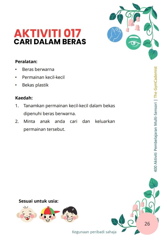 Panggil Anak Tak Menyahut! Jangan Malas Rangsang Anak. Lakukan 10 Aktiviti Simple Ni! 11 Panggil Anak Tak Menyahut! Jangan Malas Rangsang Anak. Lakukan 10 Aktiviti Simple Ni!