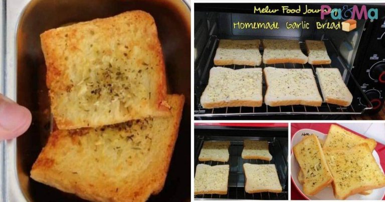 3 Langkah Saja! Homemade Garlic Bread Paling Mudah, Sekejap Je Anak Makan Sampai Licin!