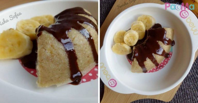 Kek Selamat Untuk Bayi, Campuran Pisang & Oat, Super Sedap!