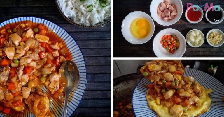 Resipi Ekpress, Telur Bistik Simple Buat Anak, 3 Step Dah Siap!