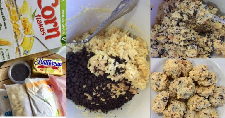 Biskut Cornflakes Ranggup Chocolate Chips. Gaul & Bakar 20 Minit, Sangat Sedap!