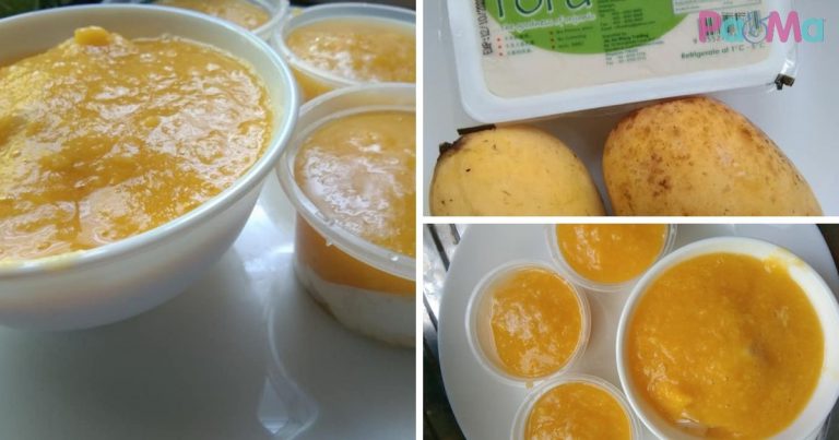 Tofu Puri Mangga, Pemanis Mulut Bayi Paling Mudah, 2 Bahan Saja!