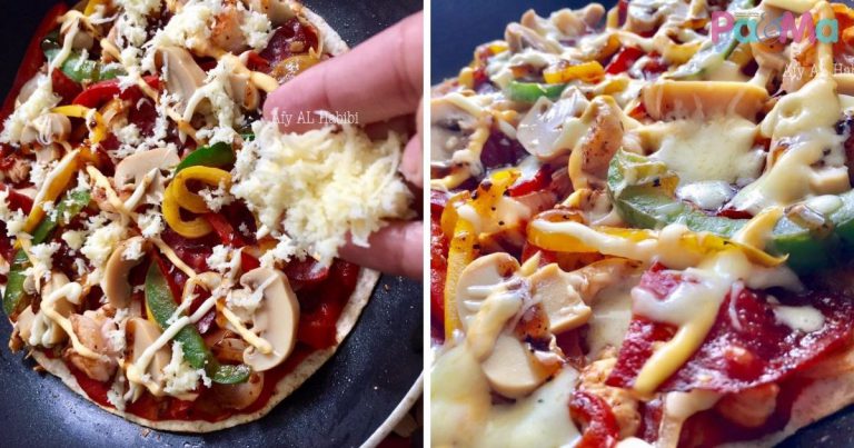 Wrap Pizza Ekstravaganza Istimewa Untuk Anak, Cukup Mudah, Pakai Kuali Je!