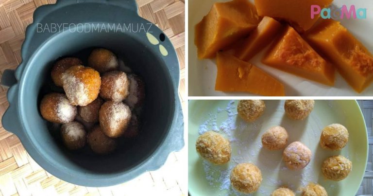 Pumpkin Oat Ball, Lembut & Sedap, Mudah Anak Makan!
