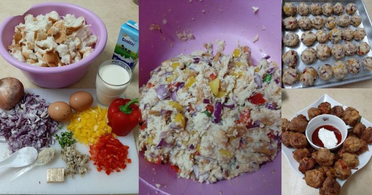 Bergedil Roti Penuh Inti. Cicah Dengan Sos & Mayo, Tak Makan Nasi Pun Kenyang 