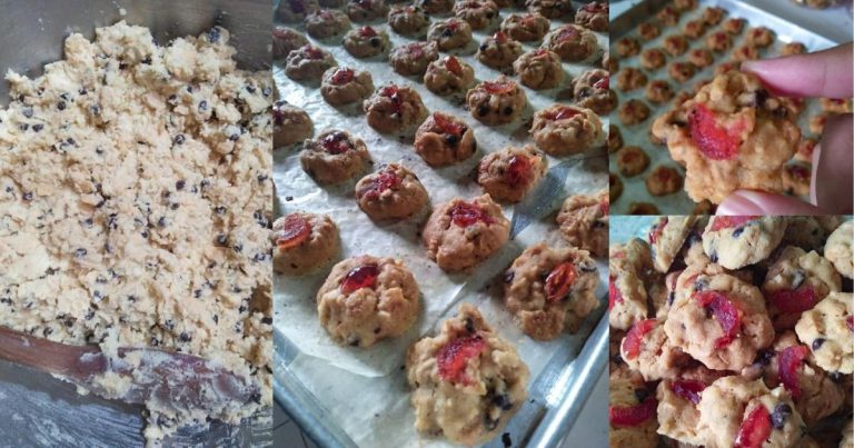 Biskut Red Pearl Coklat Chip! Gaul & Bakar, Tak Perlu Tunggu Raya Boleh Makan
