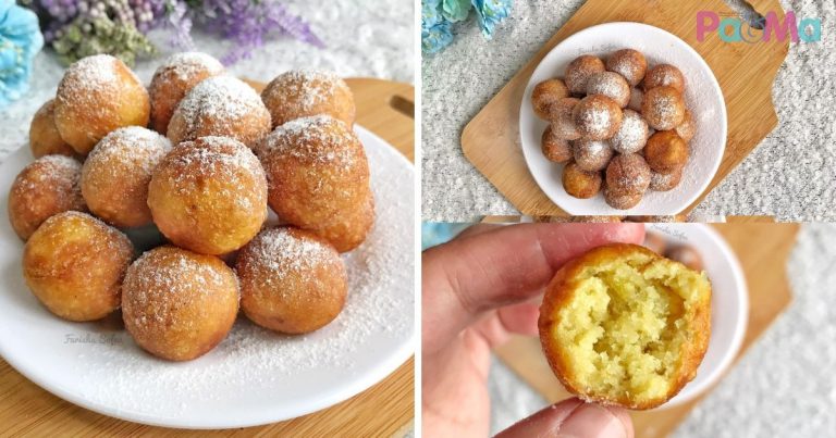 Cucur Manis Bebola Ubi Keledek, Comel Bulat-Bulat Bentuknya, Nak Buat Cukup Mudah!