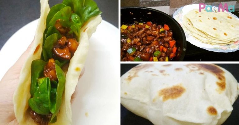Roti Pita Homemade Dengan Kambing Goreng, Anak Makan Tak Cukup Satu, Memang Awesome!