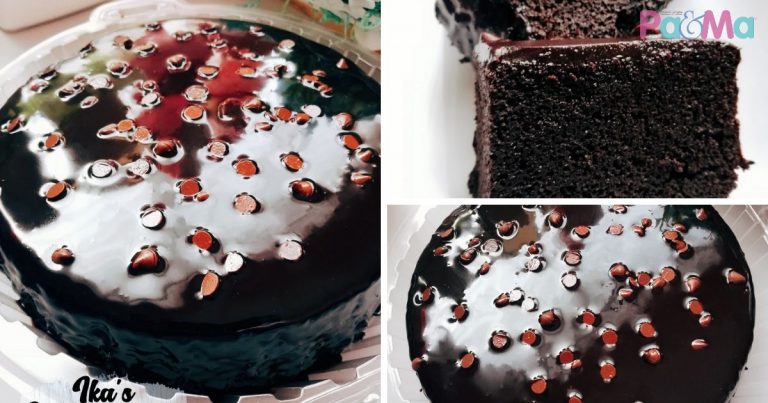 Kek Coklat Moist Versi Bakar, Cukup Lembut Macam Kukus, Sedap!
