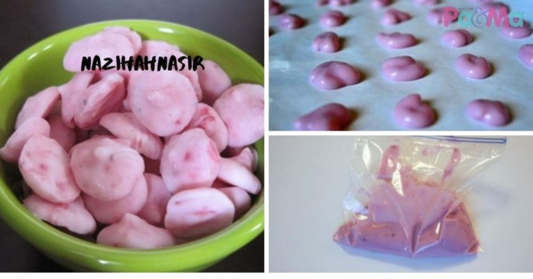 Yogurt Strawberry Pops, Kudapan Segar Anak, Masuk Mulut Terus Cair!