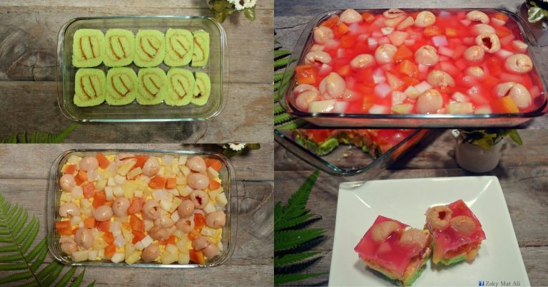 Puding Trifle Swiss Roll 3 Langkah. Nikmatnya Dimakan Sejuk-Sejuk!