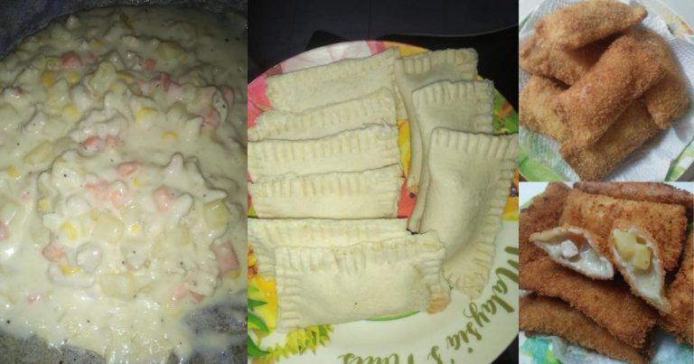 Risoles Ayam Carbonara Guna Roti Biasa. Ranggup Di Luar, Creamy Di Dalam