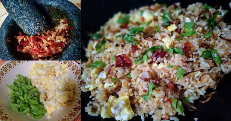Nasi Goreng Cabai Kering, Pecah Telur. Menu Simple, Tengok Pun Dah Tau Sedap!